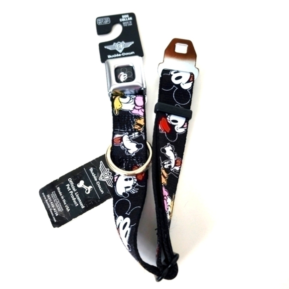 Disney Buckle Down Dog Collar Medium - Picture 1 of 5